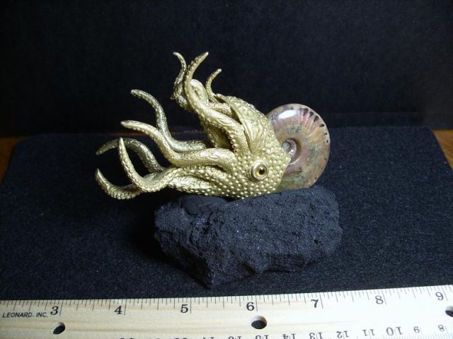 Brass Model Ammonite (012520n) - Image 2
