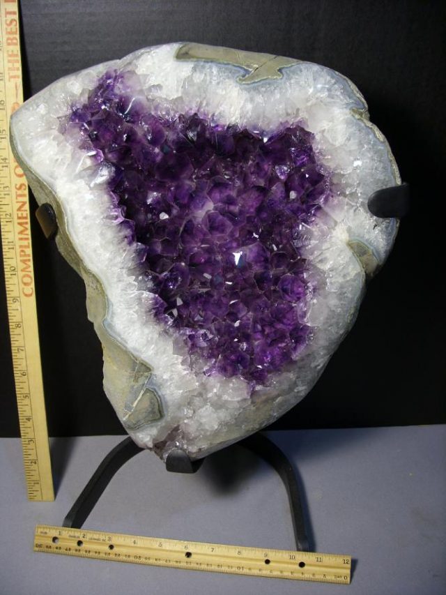 Large Natural Amethyst Crystal Display Piece  (043120f)