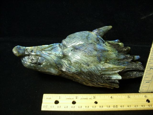 Large Dire Wolf Carving in  Labradorite  (052520f) - Image 5