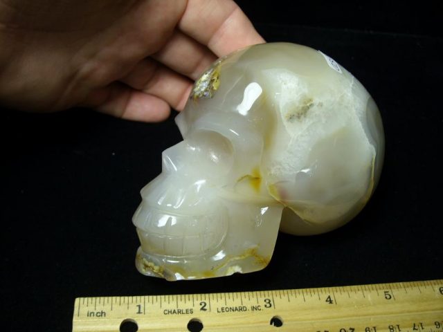 Quartz/Agate/Crystal Skull Carving(072520g) - Image 2