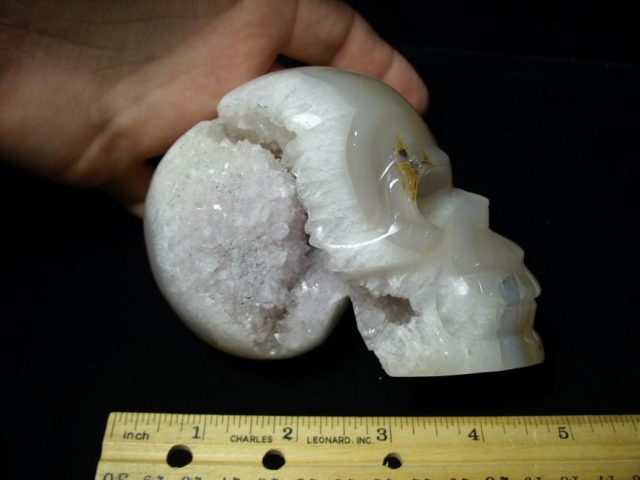 Quartz/Agate/Crystal Skull Carving(072520g)
