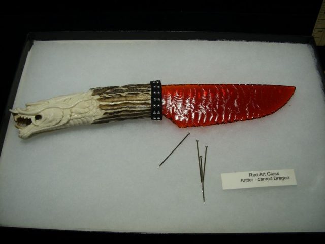 Knapped "Dragon" Knife (080820p) - Image 4