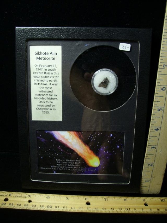 Authentic Meteorite “Sikhote Alin” (103120c)