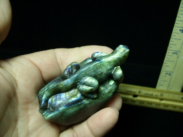 Labradorite  Lizard  Carving (121820c)