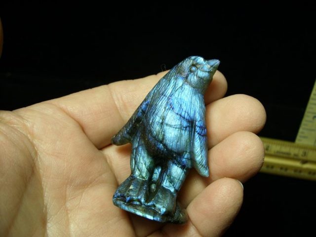 Labradorite  Penguin  Carving (121820b) - Image 2