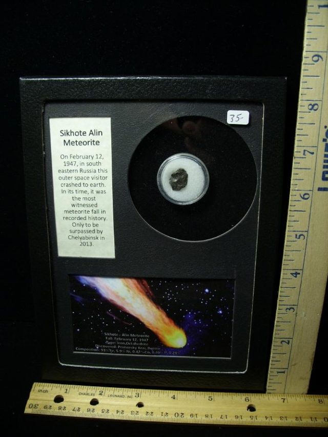 Authentic Meteorite “Sikhote Alin” (122720e)