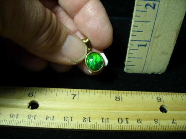 Canadian Ammonite/Ammolite Pendant  (122720r)