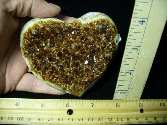 Large Beautiful "Heart Sharped"  Citrine Specimen (011021b)