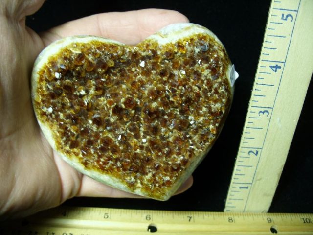 Large Beautiful "Heart Sharped"  Citrine Specimen (011021b) - Image 2