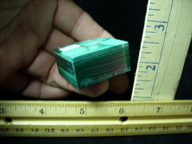 Small Polished Malachite  Box  (011121s)