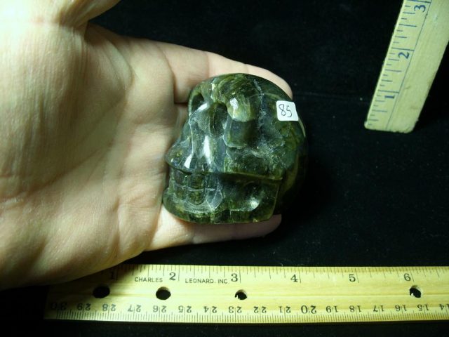 Labradorite  Carved Skull (030921f) - Image 2