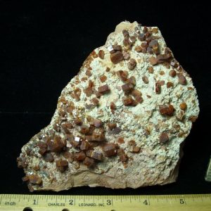 Vanadenite Crystals on Rock (071021e)
