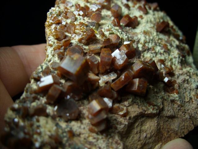 Vanadenite Crystals on Rock (071021e) - Image 2