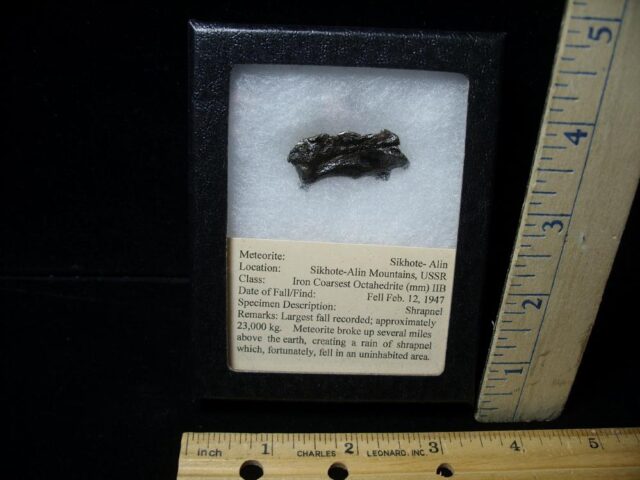 Authentic Meteorite “Sikhote Alin” (022822c)