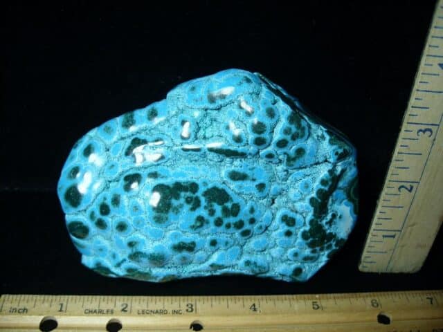 Beautiful  Polished Malachite & Chrysocolla  Specimen (080222h)