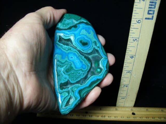 Polished Malachite & Chrysocolla  Specimen (052023h) - Image 2