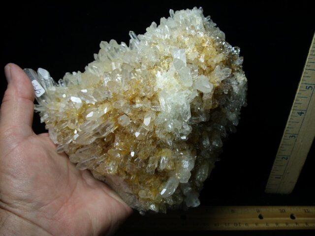 Madagascar Clear Quartz & Citrine Cluster (052423j)