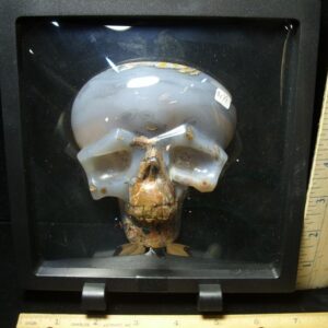 Agate Crystal Skull Carving(053023d)
