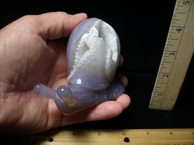 Agate Crystal Snail Carving(053023f) - Image 2