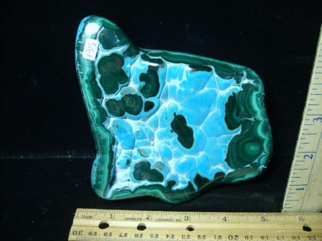 Beautiful  Polished Malachite & Chrysocolla  Specimen (020924a)